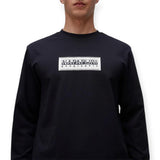 Napapijri S-BOX LOGO LS  NP0A4I3M0411 Μακό Μαύρο F/W