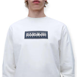 Napapijri S-BOX LOGO LS  NP0A4I3M2061 Μακό Λευκό F/W